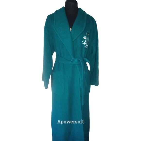 VNT Teal Embroidered Robe - Picture 2 of 5